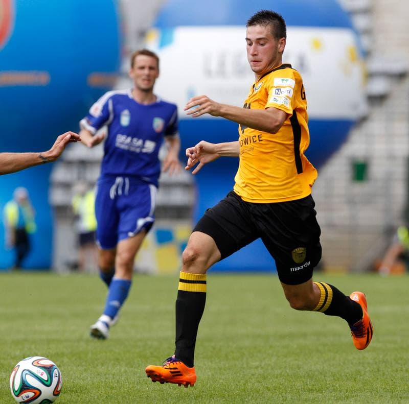 Football. I Liga. Miedz Legnica - GKS Katowice. 10.08.2014