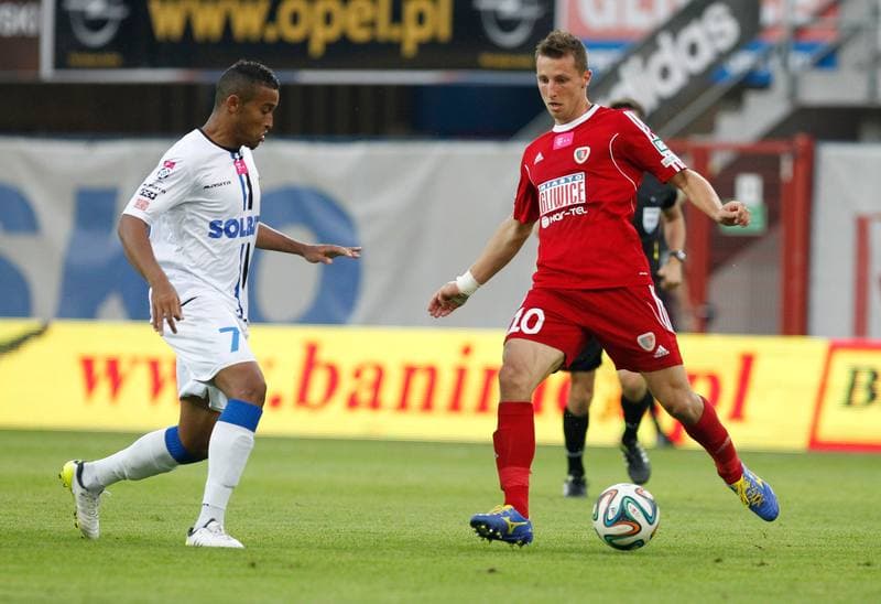 Football. T-Mobile Ekstraklasa. Piast Gliwice - Zawisza Bydgoszcz. 29.08.2014