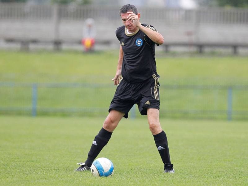Football. Podokreg Katowice. Orzel Mokre - Reprezentacja Slask Oldboyow. 02.09.2014