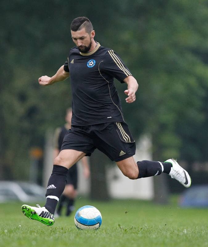Football. Podokreg Katowice. Orzel Mokre - Reprezentacja Slask Oldboyow. 02.09.2014
