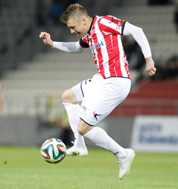 Football. T-Mobile Ekstraklasa. Cracovia Krakow - Korona Kielce. 22.05.2015