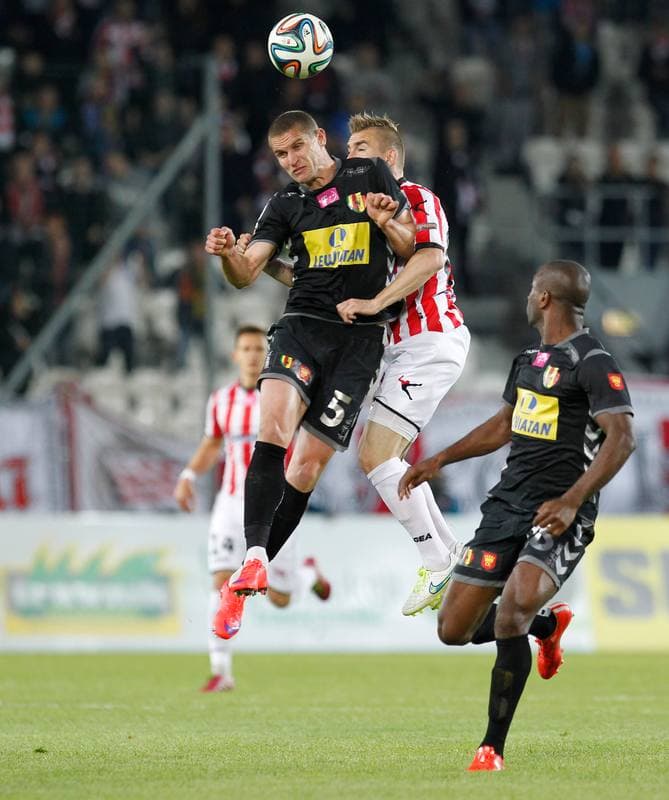 Football. T-Mobile Ekstraklasa. Cracovia Krakow - Korona Kielce. 22.05.2015