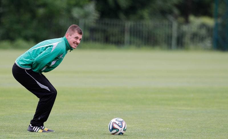 Football. GKS Katowice. Training. 07.08.2014