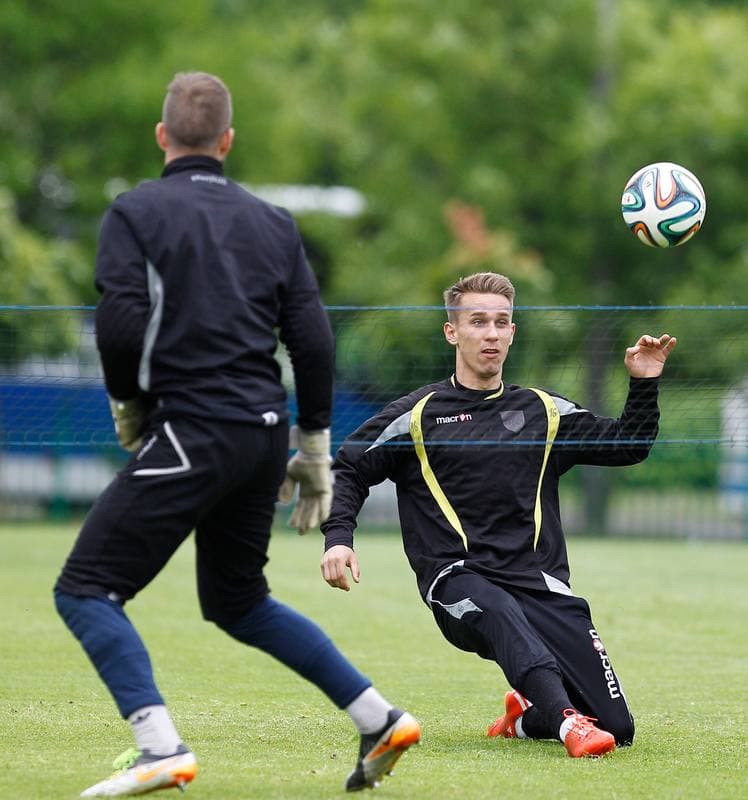 Football. GKS Katowice. Training. 07.08.2014