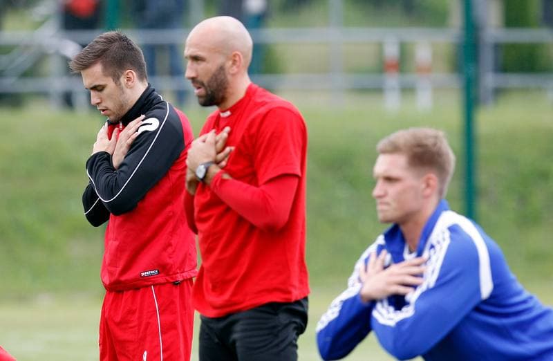 Football. Zaglebie Sosnowiec. Training. 25.06.2015