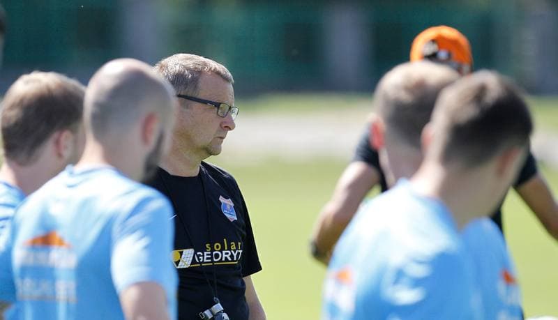 Football. Termalica Bruk-Bet Nieciecza. Training. 03.07.2015