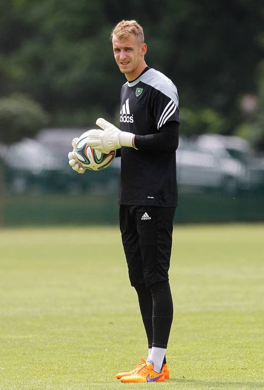 Football. GKS Katowice. Training. 06.02.2014
