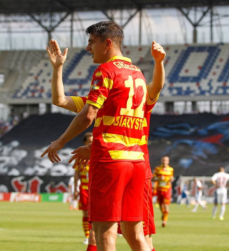 Football. T-Mobile Ekstraklasa. Gornik Zabrze - Jagiellonia Bialystok. 08.08.2014