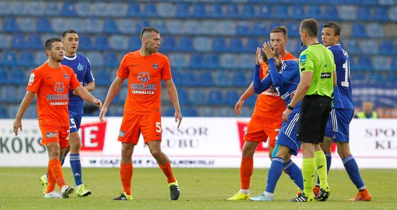 Football. PKO BP Ekstraklasa. Ruch Chorzow - Termalica Bruk-Bet Nieciecza. 22.08.2015