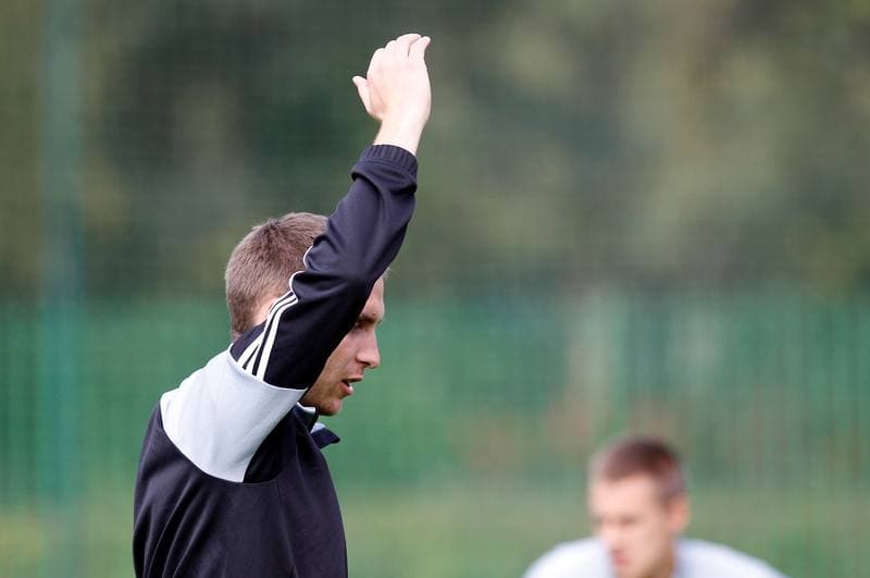 Football. GKS Katowice. Training. 07.08.2014
