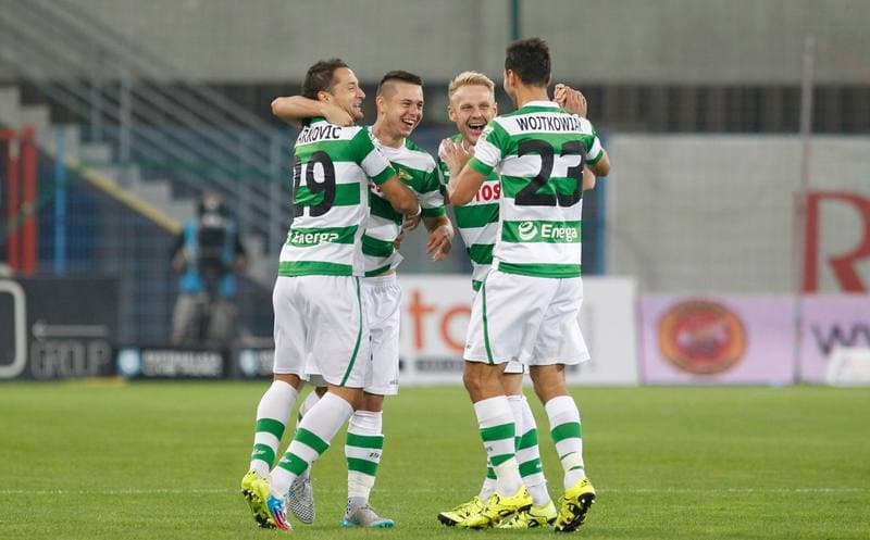 Football. T-Mobile Ekstraklasa. Piast Gliwice - Lechia Gdansk. 26.10.2013