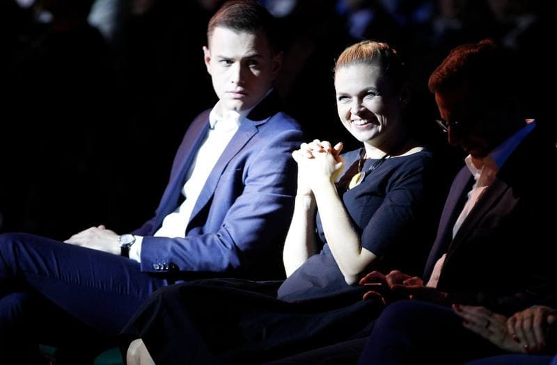 Dorota Gardias. Leszek Miller. Press Conference. 17.10.2015