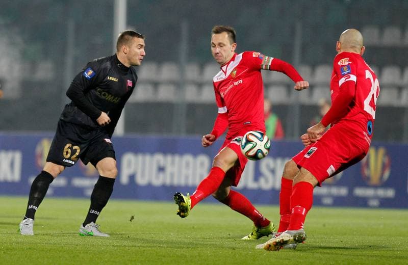 Football. Polish Cup. Zaglebie Sosnowiec - Cracovia Krakow. 27.10.2015