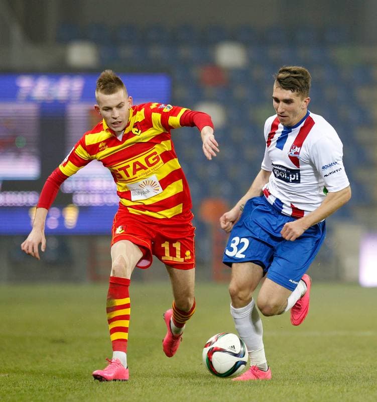 Football. PKO BP Ekstraklasa. Podbeskidzie Bielsko Biala - Jagiellonia Bialystok. 02.11.2015