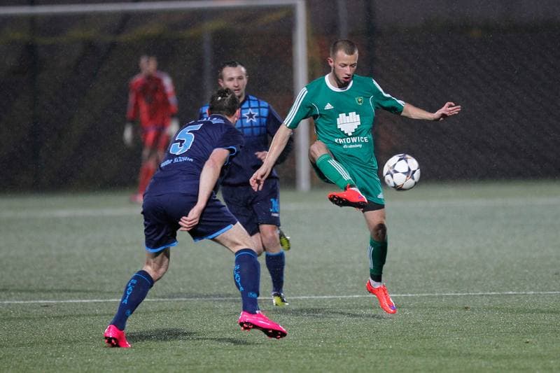 Football. IV Liga Katowice. GKS II Katowice - Slavia Ruda Slaska. 15.11.2015