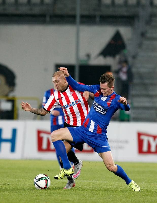 Football. PKO BP Ekstraklasa. Cracovia Krakow - Podbeskidzie Bielsko Biala. 02.12.2015