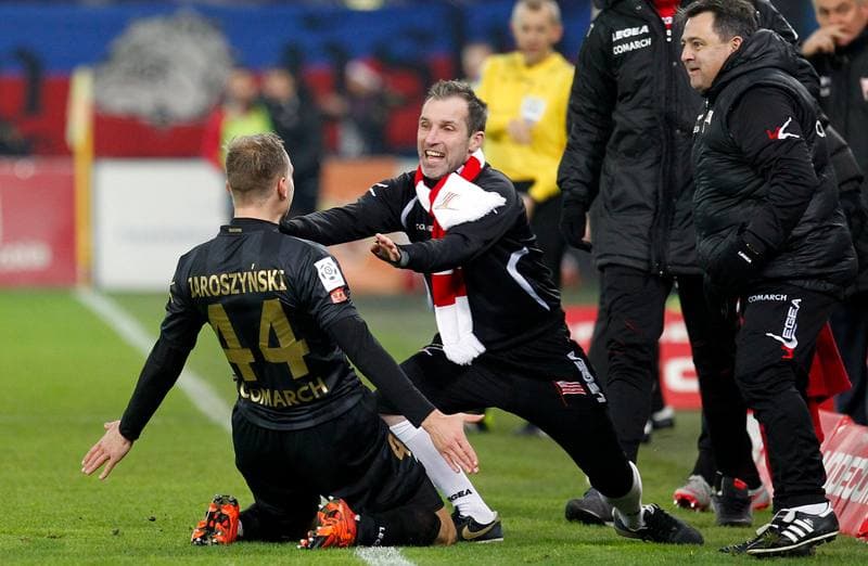 Football. PKO BP Ekstraklasa. Piast Gliwice - Cracovia Krakow. 05.12.2015