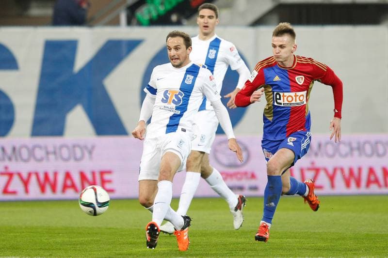 Football. T-Mobile Ekstraklasa. Piast Gliwice - Lech Poznan. 23.09.2013