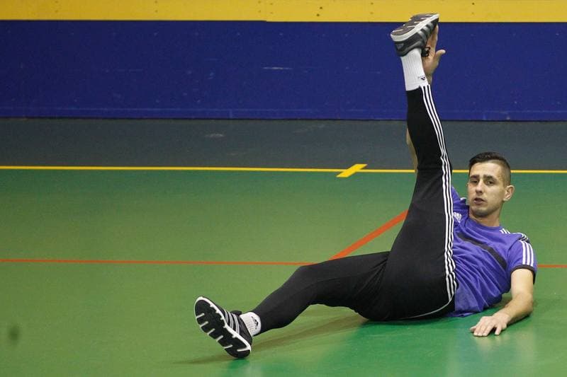 Football. Ruch Chorzow. Training. 07.01.2016