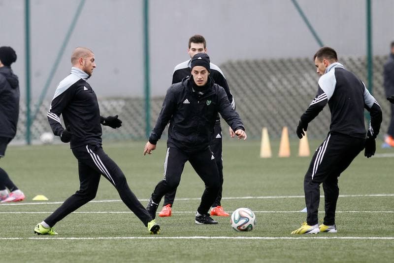 Football. GKS Katowice. Training. 11.01.2016