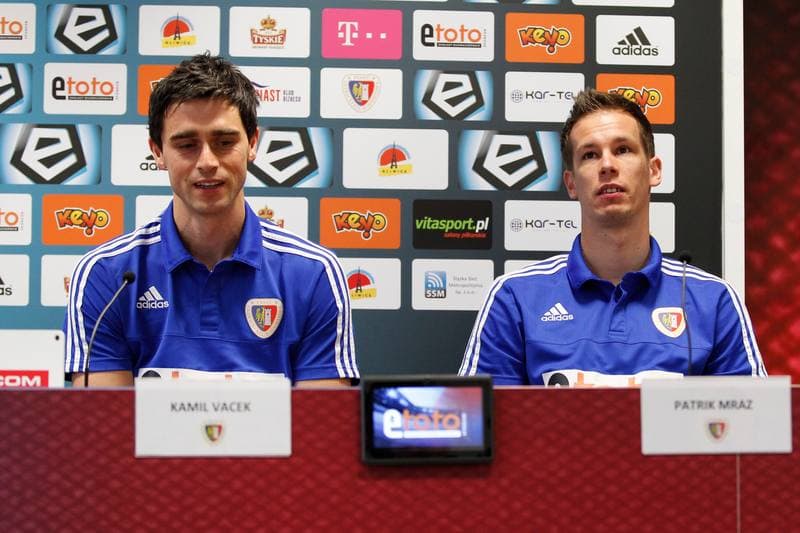 Football. Piast Gliwice. Press Conference. 10.02.2016