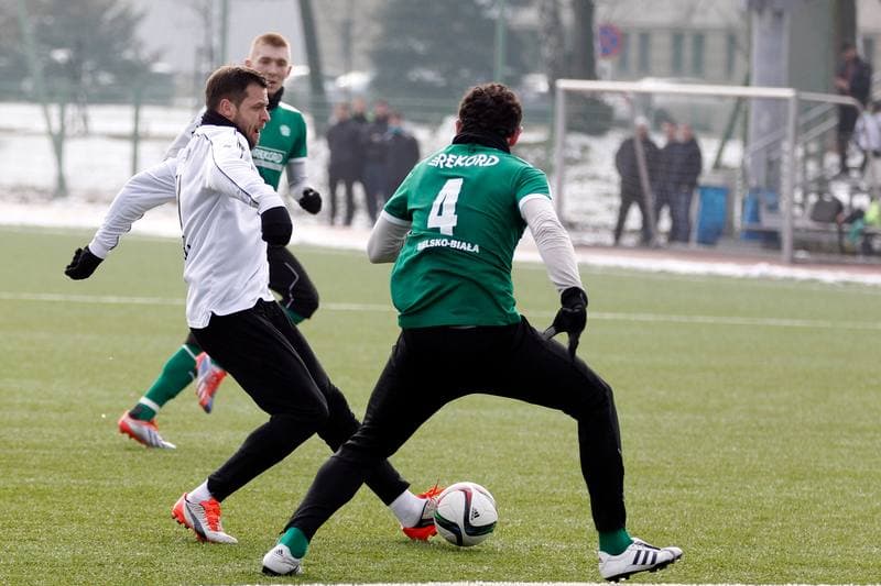 Football. Sparing. Rozwoj Katowice - Rekord Bielsko Biala. 20.02.2016