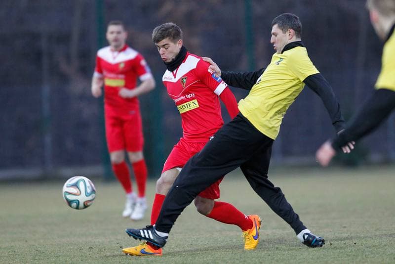 Football. Sparing. Zaglebie Sosnowiec - Gornik Piaski. 24.02.2016