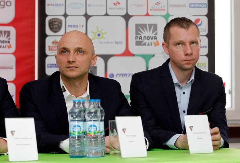 Football. Zaglebie Sosnowiec. Press Conference. 02.03.2016