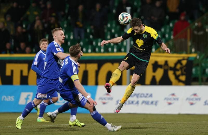 Football. I Liga. GKS Katowice - Pogon Siedlce. 19.03.2016