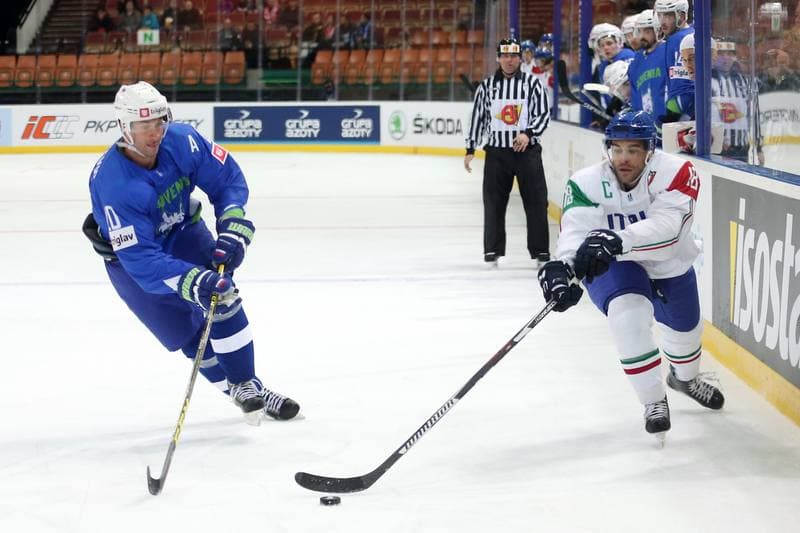 Ice Hockey. World Championship Division 1A. Slovenia - Italy. 24.04.2016