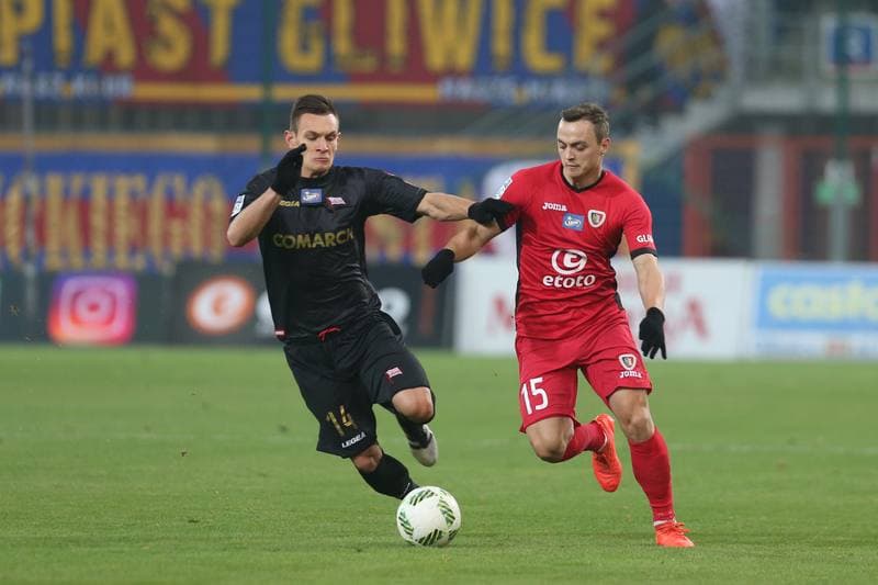 Football. Lotto Ekstraklasa. Piast Gliwice - Cracovia Krakow. 18.11.2016