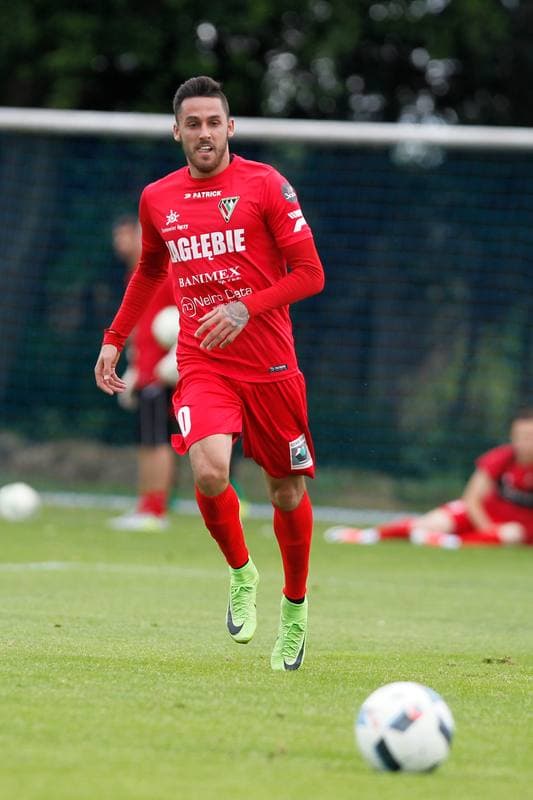 Football. Sparing. Zaglebie Sosnowiec - Karpaty Lwow. 01.07.2017