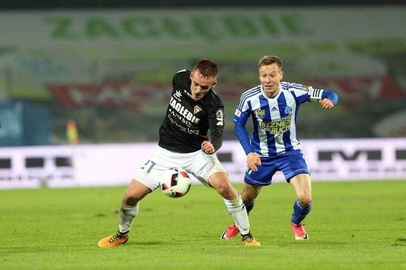 Football. Nice I Liga. Zaglebie Sosnowiec - Ruch Chorzow. 03.11.2017