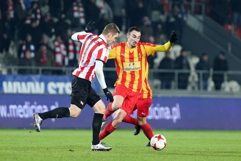 Football. Lotto Ekstraklasa. Cracovia Krakow - Korona Kielce. 04.12.2017
