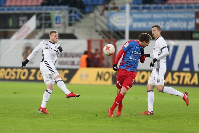 Football. Lotto Ekstraklasa. Piast Gliwice - Legia Warsaw. 12.12.2017