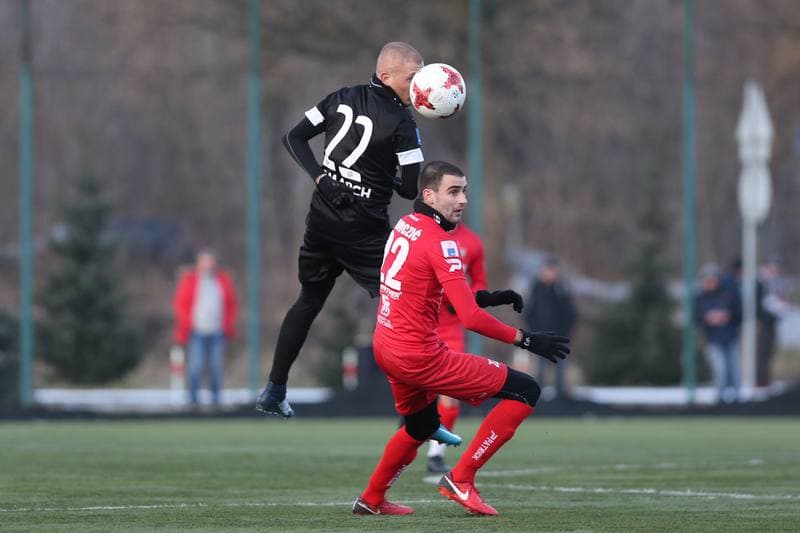 Football. Sparing. Zaglebie Sosnowiec - Cracovia Krakow. 17.01.2018