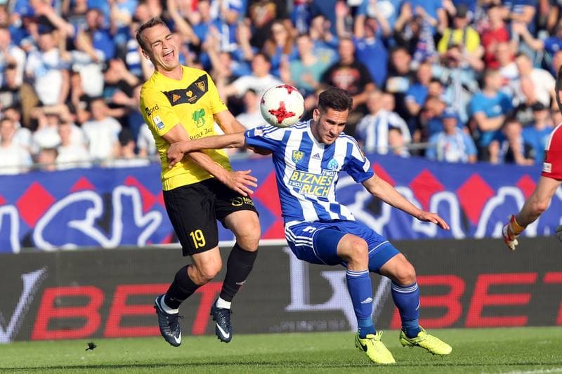 Football. Nice I Liga. Ruch Chorzow - GKS Katowice. 12.05.2018