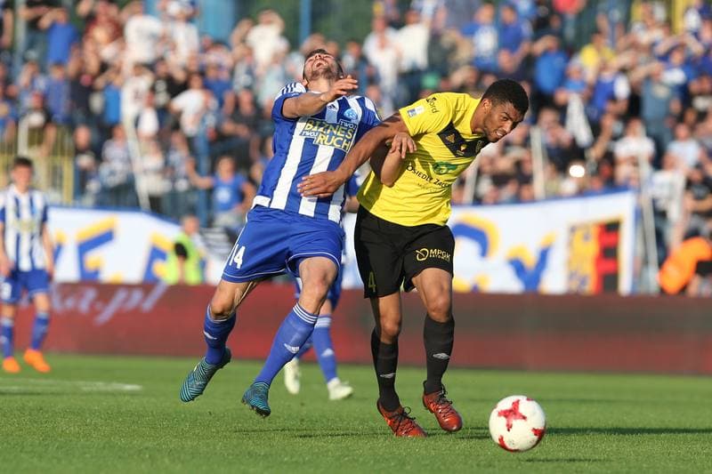 Football. Nice I Liga. Ruch Chorzow - GKS Katowice. 12.05.2018