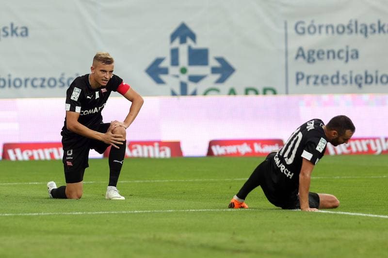 Football. Lotto Ekstraklasa. Piast Gliwice - Cracovia Krakow. 24.08.2018