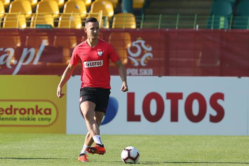 Football. Poland national team. Training. 12.10.2018
