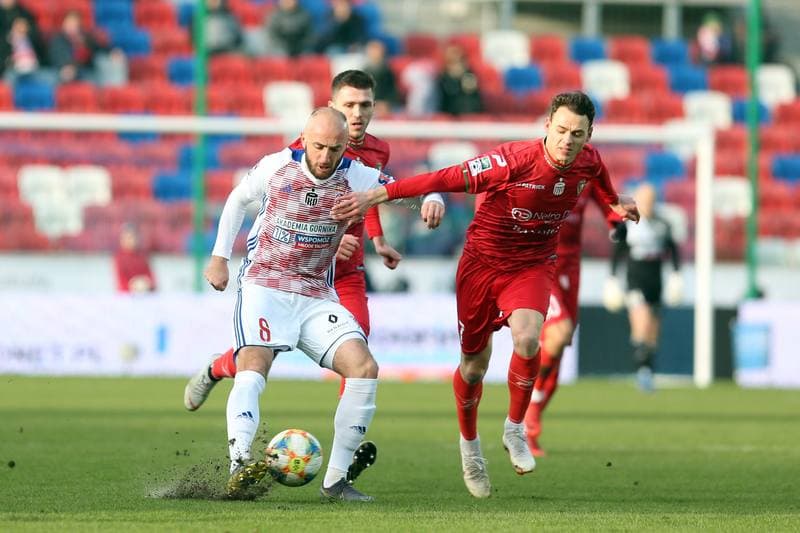 Football. Lotto Ekstraklasa. Gornik Zabrze - Zaglebie Sosnowiec. 23.02.2019