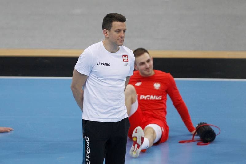 Handball. Poland national team. Training. 09.04.2019
