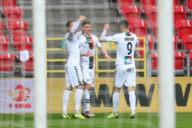 Football. Fortuna I Liga. GKS Tychy - Wigry Suwalki. 28.04.2019