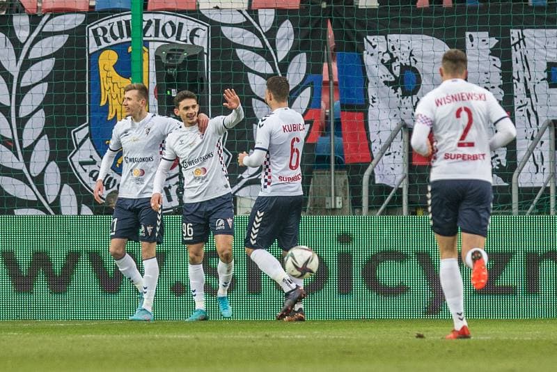 Football. PKO BP Ekstraklasa. Gornik Zabrze - Cracovia Krakow. 06.03.2022