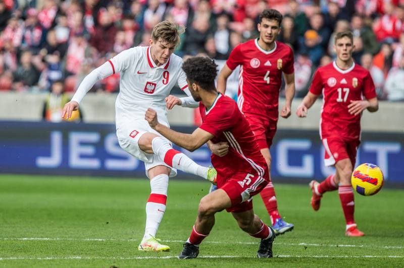 Football. eMME. Poland - Hungary. 29.03.2022