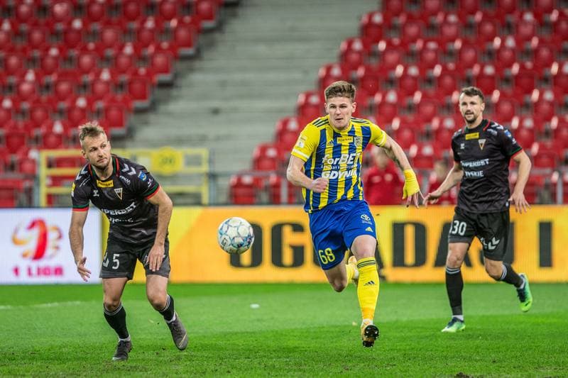 Football. Fortuna I Liga. GKS Tychy - Arka Gdynia. 07.04.2022