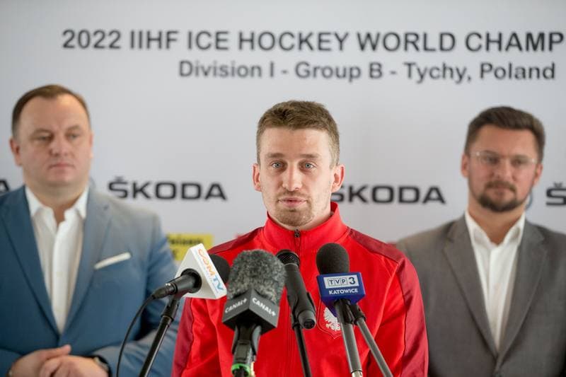 Ice Hockey. Poland national team. Press Conference. 21.04.2022