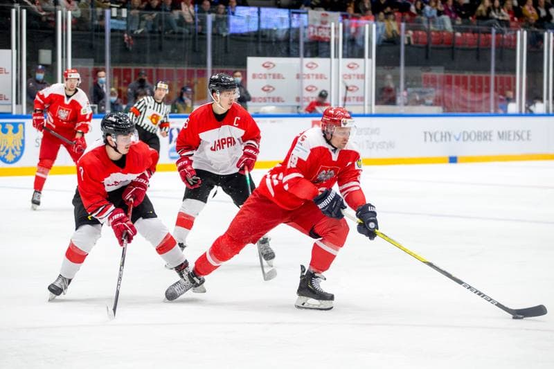 Ice Hockey. World Championship Division 1 Group B. Poland - Japan. 01.05.2022