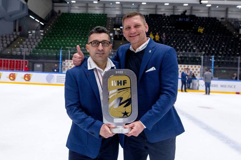 Ice Hockey. World Championship Division 1 Group B. Estonia - Ukraine. 01.05.2022