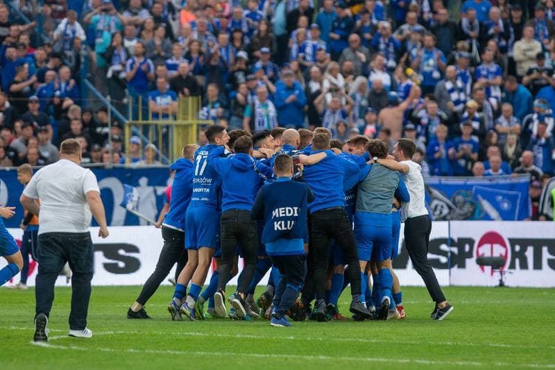 Football. Fortuna I Liga. Ruch Chorzow - Motor Lublin. 29.05.2022